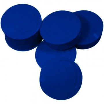 Blister de 6 punaises magnétiques, diamètre 22 mm. Bleu FAI220102 SAFETOOL