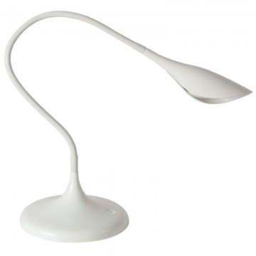 ALBA Lampe LEDARUM - Lampe de bureau LED extra flexible - Inspiration florale, finition glossy !