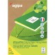 Boîte de 2400 étiquettes multi-usages blanches recyclées 70x35mm 000101186 AGIPA