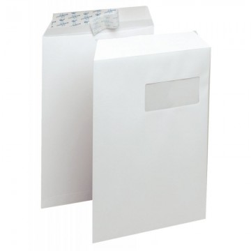 Boîte de 250 pochettes vélin blanc C4 229x324 90g/m² fenêtre 50x110 bande de protection 1920 BLC LA COURON