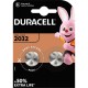 DURACELL Piles boutons lithium spéciales 2032 3V, lot de 2 (DL2032/CR2032) porte-clés, balances, médical