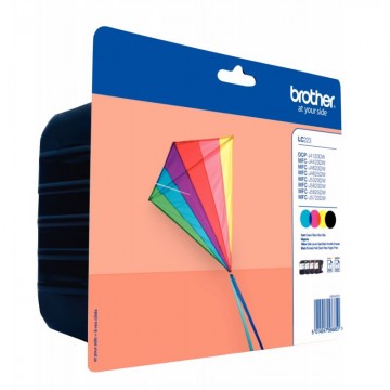 BROTHER Pack 4 couleurs Jet d'encre LC223VALBP