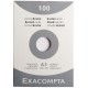 EXACOMPTA Etui de 100 fiches bristol non perforées 148x210mm (A5) quadrillées 5x5 Blanc