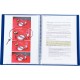 Protège-documents MEMPHIS 50 pochettes fixes 100 vues coloris bleu 400108023 HAMELIN