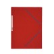 Chemise 3 rabats élastique 24x32cm carte lustrée 5/10e rouge