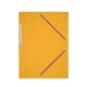 Chemise 3 rabats élastique 24x32cm carte lustrée 5/10e jaune