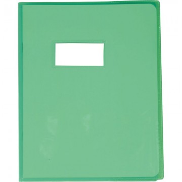 Protège-cahier cristal 17 x 22cm 22/100 vert 73005C CLAIREFONTAINE