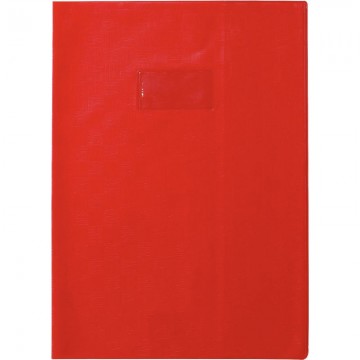 Paquet de 10 protège-cahiers avec rabats épaisseur 22/100ème 21 x 29,7 cm rouge 71203CX10 CLAIREFONTAINE