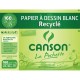 Pochette de 10 feuilles à  dessin 100% recyclé 160 g, format 24x32 cm C200777100 CANSON