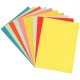 Paquet de 100 feuilles de papier couleur 160g format 24x32 cm 10 couleurs assorties 24X32/160/100
