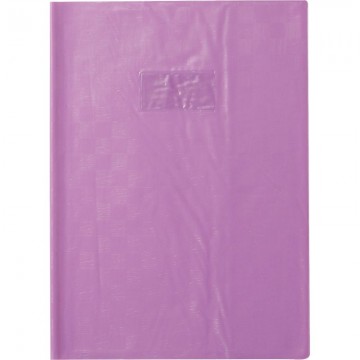 Paquet de 10 protège-cahiers avec rabats épaisseur 22/100ème 21 x 29,7 cm violet 71206CX10 CLAIREFONTAINE