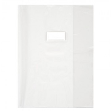 Paquet de 10 protège-cahiers 24x32 cm, PVC 21/100ème cristal incolore 1110441 inc