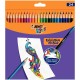 Etui de 24 crayons de couleur Evolution Illusion 987869 BIC