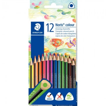 Etui 12 crayons noris colour triangulaire 187C12 STAEDTLER