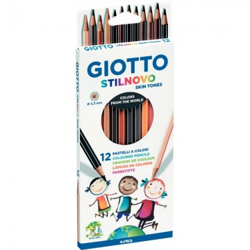 Etui 12 crayons Stilnovo tons peaux F25740000 GIOTTO