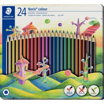 Boîte de 24 crayons de couleur Wopex Noris 185 185M24 STAEDTLER