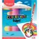 Pochette de 24 crayons de couleur Oops effaçable 832824 MAPED