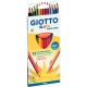 Etui de 12 crayons de couleur Elios Wood Free assortis F275800 GIOTTO