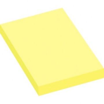 Lot de 12 blocs de 100 feuilles de notes repositionnables 50 x 75 mm jaune pastel 5656-01