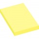 Lot de 12 blocs de 100 feuilles de notes repositionnables 50 x 75 mm jaune pastel 5656-01