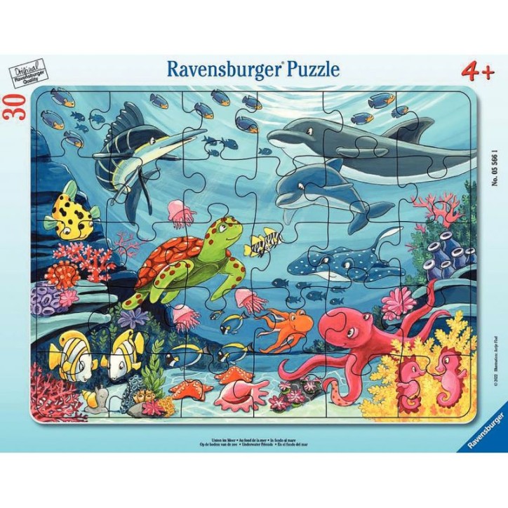 Puzzle à  cadre de 30 pièces, au fond de la mer 00005566 RAVENSBURGER