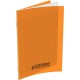 Piqûre 48 pages 17x22 cm, seyès, couverture polypropylène, orange 100105471 HAMELIN