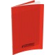 Piqûre 96 pages 17x22 cm, seyès 90g couverture polypropylène rouge 100100434 HAMELIN