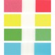 PERGAMY Set de 4 x 35 index marque-pages étroits 1,1 x 4,3 cm. Coloris assortis classiques