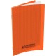 Piqûre 96 pages 17x22 cm, seyès 90g couverture polypropylène orange 100105476 HAMELIN