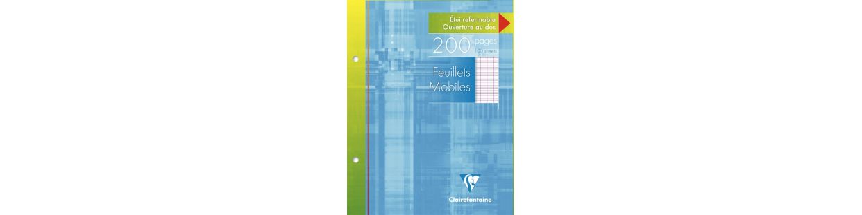 Feuillets mobiles et fournitures scolaires à la vente sur ma rentrée scolaire aux meilleurs prix